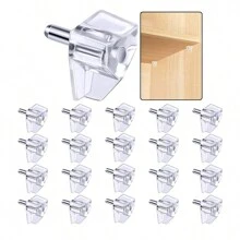 Shelf Support Pegs, Cabinet Shelf Pins, Clear Plastic Shelf Support Clips For Kitchen Furniture Book Shelves Shelf Brackets Locking Clips (20 Pack) Decorations Decor Festival Decor Room Decor Home Decor Decor Bedroom Decor Dress Pants Shoes Jeans Boots Skirtbedroom,Organizer,Organiser,Home Storage,White T Shirt Women,Black Pants Women,Ladies Winter Clothes,Dress,Winter Clothes For Ladies,Elegant Woman Dresses,White Shirt For Ladies,Long Sleeve,White Jumpsuit For Women,Spring Dresses For Women,Spring Outfits For Women,Spring,Spring Clothes,Minimalist,Summer Tops - White - View 10