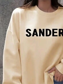 Women's Long-Sleeved Casual Top, Suitable For Autumn And Winter Casual Hoodie - Apricot - View 2