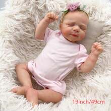 NPK 19 英寸 Pascale 布身新生婴儿重生娃娃，3D 皮肤，多层绘画，带可见静脉，柔软触感娃娃女孩 - 布身體 - 查看 2