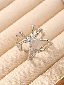 1 chiếc nhẫn nhện cho phụ nữ nhẫn nhện đính đá nhẫn gothic có thể điều chỉnh pha lê cổ điển nhẫn nhện tiệc halloween và giáng sinh nhẫn goth quà tặng trang sức - phong cách nhện - Xem 5