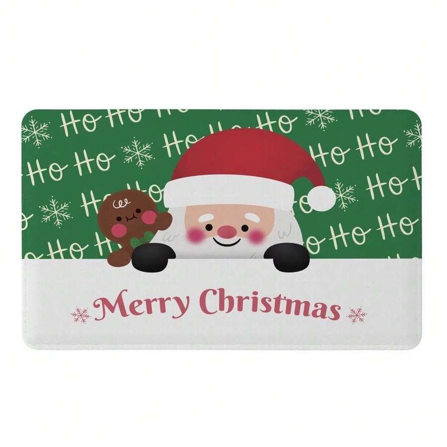Merry Christmas Door Mat For Special Date 50x70 Santa Claus Low Price - 綠色 - 查看 1