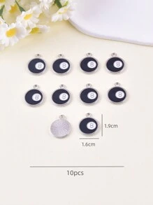 10pcs Fashion Billiards Number 8 Metal Charms Pendant For Women DIY Jewelry Making