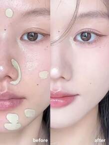 the SAEM Cover Perfection Tip Concealer Green Biege, Liquid Multi-Use Concealer, Full Coverage Makeup For Acne Dark Spots Dark Circles Hyperpigmentation And Blemishes, K-Beauty, Korean Makeup-6.5g/0.23oz.