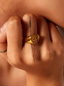 316L 不锈钢天使吊坠项链防水简约时尚金属质感珠宝女士礼物