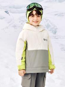 mini bala Boys' And Girls' Waterproof Breathable Ski Jacket Outdoor Winter Warm Collection