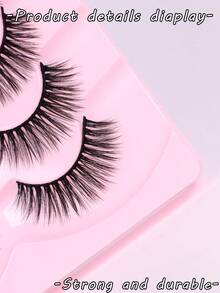 7 对中等长度交叉式假睫毛超自然外观睫毛易于佩戴适合工作和家庭使用 - 自然纖長款 - 查看 7