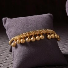 dazzdelic 2 件/4 件套装多色铜珠、珍珠链、流苏装饰项链、手链、耳环、开口戒指组合，适合女士、日常和派对佩戴 - 珠 流蘇 - 查看 6