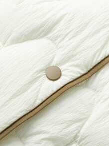 mini bala Thick Windproof Hooded Down Jacket For Boys, Girls, And Families Winter Collection - White - View 7