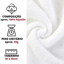 Kit 5 Hand Towels 30x50 With Area For Machine Embroidery - Hand Towel For Painting Or Embroidering - màu xanh lá - Xem 2