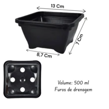 500ml Black Bonsai Kit Floral Home Decoration For Table - 5 單位 - 查看 2