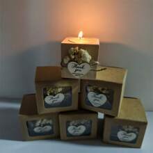 1/6/12pcs Wedding Candle Bulk Bridal Shower Candles Rustic Wedding Favors For Guests Bulk Wedding Gifts Candles For Anniversary, Engagement, Party Favors Decor,Table Centerpiece
