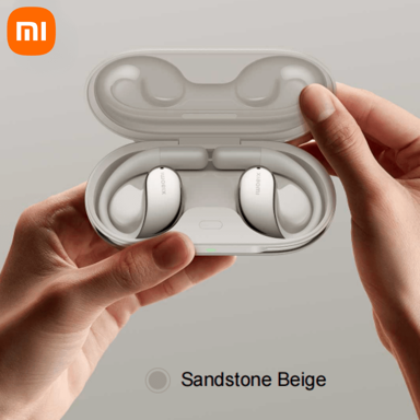 Xiaomi Openwear Stereo Sandstone Beige, 17x12mm Elliptical Dynamic Driver, 10mm Sound Leakage Reduction Driver, 7.5h/38.5h Ultra Long Battery Life, Open-Ear Design For All-Day Comfort And Easily Fit Different Ear Types, Dual-Mic Al Call Noise Reduction