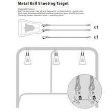 DUTYBOD Eishockey Trainingstor-Zielbehang - Metallglocke Schusstraining-Ziel - Sehr praktisch für Eishockey-Schusstrainings-Ausrüstung.