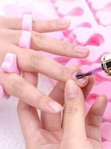 100pcs Sponge Toe Separators Pedicure Set For Nail Polish- Premium Nail Art Painting And Polishing Tool Kit 7 Funy Color - Multicolor - View 7