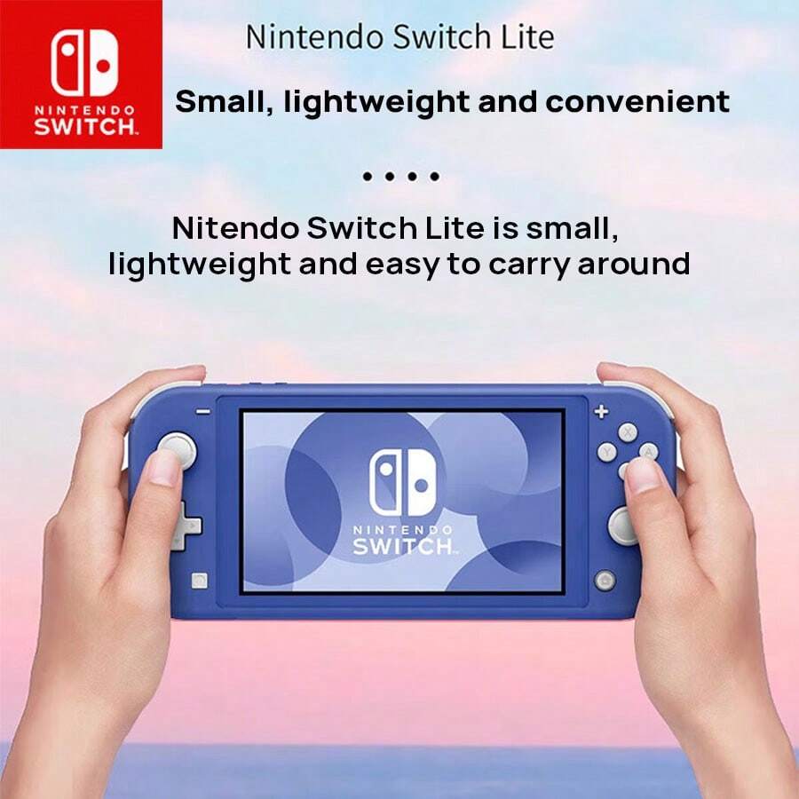 Nintendo Switch Lite Blue Edition - Handheld Gaming Console, 5.5 Inch LCD, Portable, Lightweight - Blue - View 1