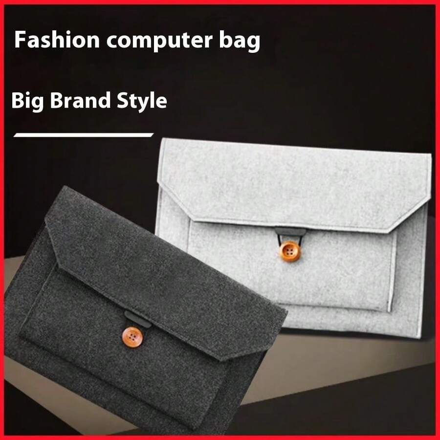 1 túi nỉ, túi đựng máy tính bảng, túi đựng máy tính xách tay iPad, tương thích với Macbook, bao da bảo vệ Apple - Nhiều màu - Xem 1