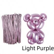 10/20/30/50/100pcs Mixed Color Magic Thickened Long Strip Balloon, Chrome Twist Latex Balloons , Pastel Color Latex Balloons For Balloon Arch, Metallic Gold/Silver/Blue/Green/Purple/Red/Pink/Orange/ White Modelling Balloon Kit For Creative Fun,Perfect For Birthday Parties, Weddings, Clown Decorations And Christmas