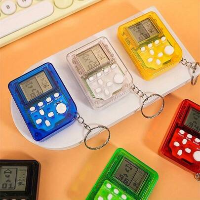 1pc Retro Gamepad Keychain, Mini Drinking Game Console Pendant, Various Colors Available - Halloween/Thanksgiving/Christmas Gift