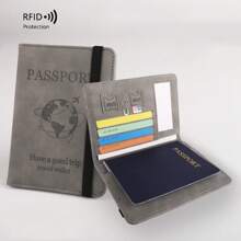 1 st gepersonaliseerde tekstpaspoorthouder, gepersonaliseerde paspoorthoes, wereldkaartpaspoorthouder, paspoortportemonnee, ticketmap, schoolbenodigdheden, schoolspullen voor studentenvakantie, accessoires voor de feestdagen, reisaccessoires, gepersonaliseerd cadeau