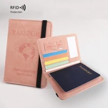 1 st gepersonaliseerde tekstpaspoorthouder, gepersonaliseerde paspoorthoes, wereldkaartpaspoorthouder, paspoortportemonnee, ticketmap, schoolbenodigdheden, schoolspullen voor studentenvakantie, accessoires voor de feestdagen, reisaccessoires, gepersonaliseerd cadeau