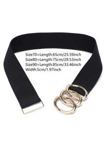 1條女士青少年彈性寬腰帶，彈性腰帶腰間束縛帶