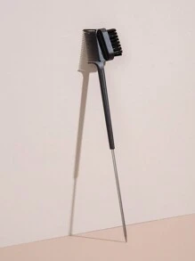 WANMEI 1 Pc Dual-Sided Edge Control Brush And Precision Tail Comb - Multifunctional Hairstyling Tool - Multicolor - View 15