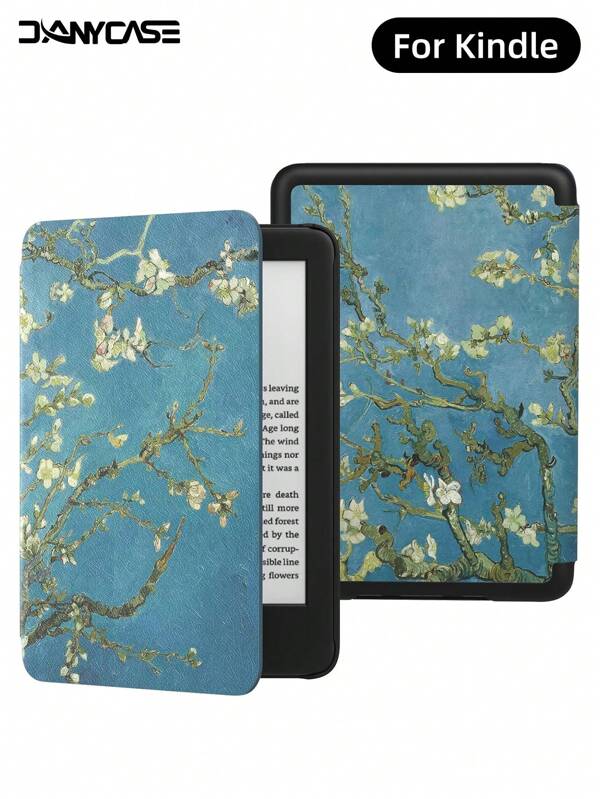 Blumen DANYCASE Hülle für Kindle 10. Generation 2019 11. Generation 2022 2024 Kindle Paperwhite 10. Generation 2018 11. Generation 2021 12. Generation 2024 Auto-Schlaf/Aufwach-Funktion, tragbar und leicht