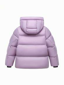 mini bala Heat-Retaining Cold-Proof Down Jacket For Boys, Girls, And Families Winter Collection - Pink Purple - View 5