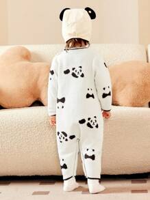 mini bala Boys' And Girls' Long-Sleeve Pajama Jumpsuit Baby Thick Pajamas Can Be Worn Outside