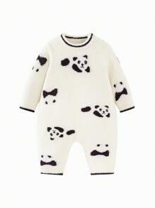 mini bala Boys' And Girls' Long-Sleeve Pajama Jumpsuit Baby Thick Pajamas Can Be Worn Outside