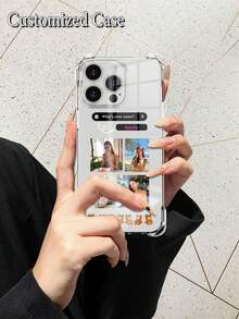 1 Ốp điện thoại tùy chỉnh, có thể dùng để tùy chỉnh tên, ảnh, ảnh cặp đôi, hình ảnh, ảnh tự sướng, v.v. Ốp lưng TPU mềm trong suốt chống rơi, chống trầy xước, chống vân tay, tương thích với iPhone 15/14 Plus/13 Pro/12 Pro Max/11, một lựa chọn hợp lý cho ốp điện thoại tùy chỉnh làm quà tặng cá nhân, đối tác, gia đình, bạn bè, bạn thân, sinh nhật, kỷ niệm - Trong sáng - Xem 3