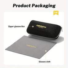 LightInLuxe 男女通用时尚全框椭圆形眼镜，休闲户外光学眼镜 - 彩色 - 查看 5