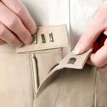 1pc Adjustable Waistband Extender Buttons - Detachable, Stretch Fit For Men & Women's Pants, Long Hook,Jeans Pants Button Extender Set, And Waist Belt Extender, Practical Sewing Tool, Adjustable Waistband Expanders For Men And Women - Multicolor - View 2