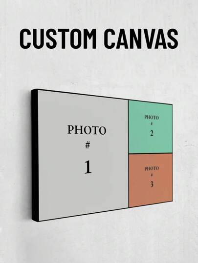 1 pieza Impresión de arte en lienzo enmarcado 3 en 1, collage, fotos familiares, fotos de boda, lienzo personalizado, arte de pared en lienzo, impresión fotográfica, lienzo fotográfico otoñal, estiloso ornamental, de alta calidad, adorable personalizado, único regalo ideal para ella, novio, novia, sala de estar, hogar, oficina, cumpleaños, graduación, renovación del hogar, ambiente cálido, hogar y vida, arte de pared personalizado, amor eterno, arte de pared de gran tamaño