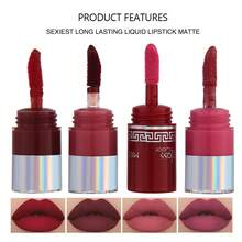 Misiou Beauty Son kem lì 4 màu, Gói di động, 1 bộ 4 màu, Son kem lì lâu trôi - 03 - Xem 1