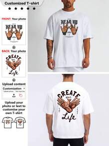 A Custom Holiday Gift A Breathable White T-Shirt, / Family/Friends, Street Buddy - White - View 1