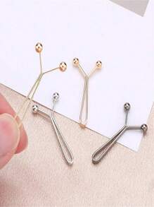 4 Stücke/Set unsichtbare Taillenstraffende Metallklippknöpfe, einstellbare Knopfverschlüsse für Jeans und Kleidung, nagelfrei leicht zu benutzen, geeignet zum Befestigen von Manschetten, Längen von Oberteilen, Schals und Kragen - mehrfarbig - Übersicht 3