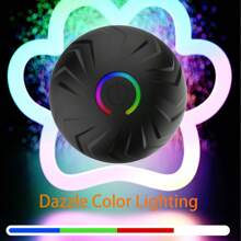 1 pieza Juguete para perro inteligente, bola electrónica interactiva para mascota, bola con movimiento automático y luces LED intermitentes, resistente, activado por movimiento y recargable por USB, ideal para el tiempo de juego y ejercicio de perros pequeños a grandes - Multicolor - Ver 7