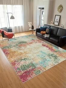 1 Tấm Thảm In Nhiều Màu, Phong Cách Tranh Sơn Dầu Chất Liệu Lông Cừu Giả Cashmere Ngắn, Có Thể Gấp Lại, Mềm Mại Và Thoải Mái Khi Chạm Vào, Dễ Bảo Quản, Không Thấm Nước Và Chống Trượt, Thảm Có Thể Giặt Bằng Máy, Thích Hợp Cho Phòng Khách, Phòng Ngủ, Nhà Bếp, Phòng Ăn, Trang Trí Phòng Ngủ, Trang Trí Nhà Cửa, Thảm Phòng Ngủ, Thảm Chùi Chân. Thích Hợp Cho Mùa Thu, Mùa Đông Và Giáng Sinh. - Nhiều màu - Xem 1