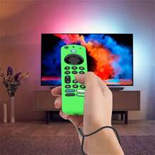 1pc Glow-In-The-Dark Silicone Remote Case For Fire TV Alexa Voice Remote, Fire TV Omni Series, TV 4-Series Remote, Compatible /Insignia Fire TV Remote With Lanyard Insulation,Galentines,Puppy,Carnival,Party Decorations,Kitchen Decor,Household Items - Multicolor - View 6