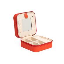 Jewelry Box With Mirror - 紅色 - 查看 2