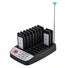 Sistema de paginación, espera y llamada inalámbrico para restaurante con 10 buscapersonas de posavasos para clientes, oferta del - 1 - Ver 3