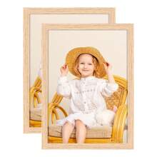 2 包 8x10 英寸、2 包 A5 英寸天然橡木相框套装，用于桌面展示和墙壁悬挂，适合婚礼或家居装饰 - 紅橡木 - 查看 11