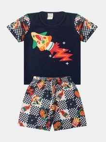 Kit 3 Children's Pajamas For Boys - 彩色 - 查看 2