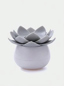 1 pieza Portadientes con diseño de flor, caja de almacenamiento de palillos de dientes con diseño de loto para el hogar