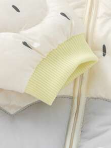 Balabala Boys' & Girls' Lightweight Down Jacket For Babies Cute And Fun Design For Winter 2024 - Black and White - View 7