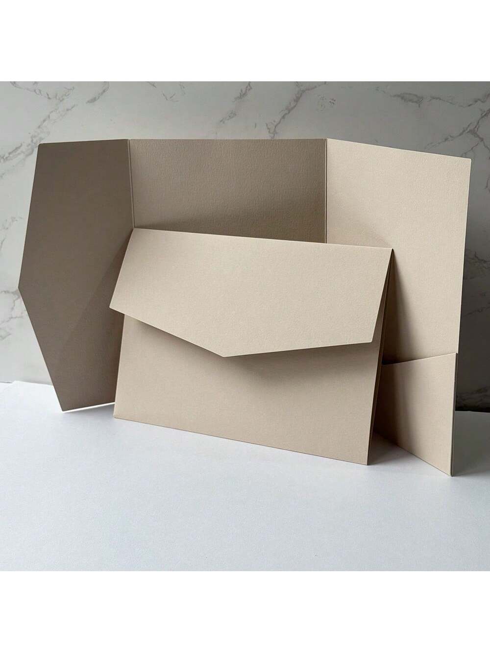 NIEWSPECIAL 25 wedding invitation cards tri-fold with envelopes, simple invitation cards for engagement parties and birthdays 15 a...