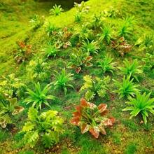50pcs Miniature Artificial Simulation Trees & Plants - Realistic Green Bushes, For Model Train Landscape Construction, Scene Layout And Landscape Decoration - Ideal For DIY Projects And Hobbyists - Multicolor - View 11