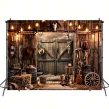 Rustic Wild West Cowboy Decor, Suitable For Parties, Birthdays And Other Events - Multipurpose, No Electricity Needed, Fits Photo Booths And Home Decoration - 1 - View 3