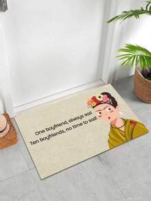 1 tấm thảm chùi chân, thảm chùi chân trong nhà chống trượt thời trang cho nữ, thảm chùi chân ngoài trời cho phòng khách, phòng ngủ, phòng tắm, trang trí nhà bếp - Nhiều màu - Xem 8